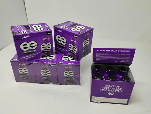 Vista 4 de Eternal Energy Premium Energy Shot (uva, 6 unidades, paquete de 6)