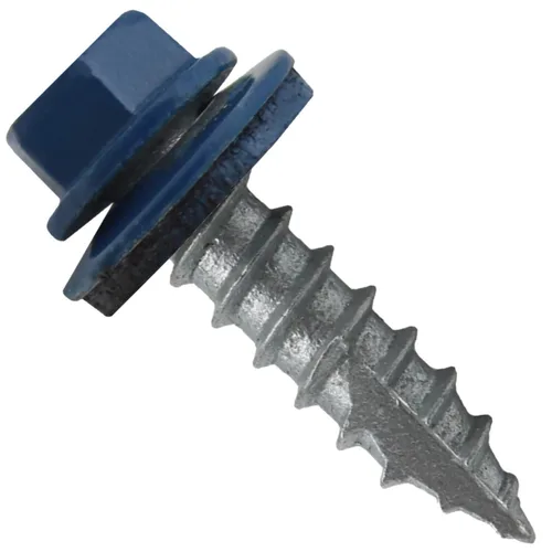 Vista 20 de HERR #14 CHARCOAL Tornillo de techo de chapa metálica de cabeza hexagonal: 250 tornillos x 1