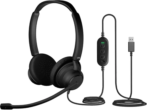 Vista 9 de Cyber Acoustics Auriculares estéreo (AC-204), estéreo de 0.138 in y adaptador Y, hogar, aula escolar K12 y educación