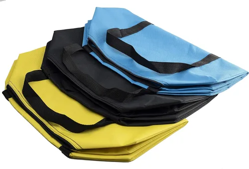 Vista 13 de 3 bolsas de almacenamiento extra grandes de 26.5 galones con asa fuerte, bolsas de viaje para ropa de viaje, color azul, negro y amarillo