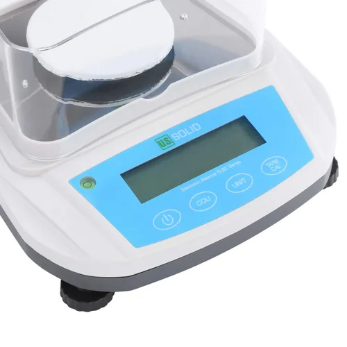 Vista 7 de U.S. Solid Báscula de laboratorio de precisión, 7.05 oz x 0.00 oz (1 mg), balanza analítica, conteo de piezas, interfaz USB y RS232, escudo de tiro