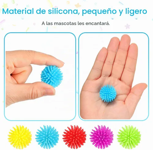 Vista 3 de HyDren Paquete de 25 mini bolas sensoriales de puercoespín con puntas