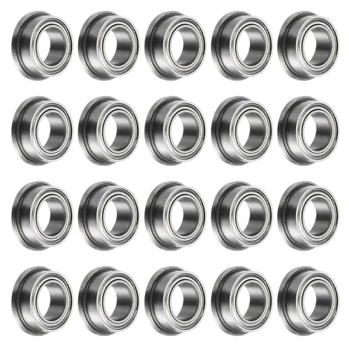 Vista 18 de uxcell Rodamiento de bolas con brida FR8ZZ, 4 rodamientos de brida ABEC1 de doble blindaje de acero cromado de 1/2 "x 1 1/8" x 5/16 pulgadas