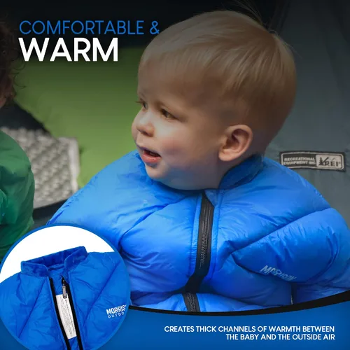 Vista 7 de Morrison Outdoors Little Mo 40 - Saco de dormir para bebé, color azul