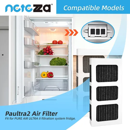Vista 2 de Paultra2 - Filtro de aire de repuesto para refrigerador, compatible con Frigidaire Pureair Ultra 2, Pure Air Ultra 2, Pureair Ultra II y Electrolux