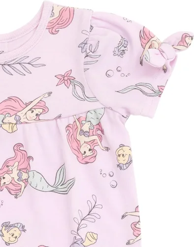 Vista 6 de Disney Paquete de 2 mamelucos de princesa Minnie Mouse Ariel para bebés recién nacidos a bebés