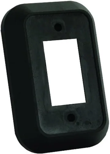 Vista 3 de JR Products 13525 Separador de pared de doble interruptor - negro