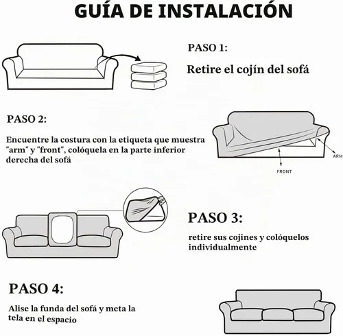 Vista 6 de 3 piezas de fundas de terciopelo de alta elasticidad para sofá de 1 cojín, fundas lavables para sofá con cordón antideslizante en la parte inferior