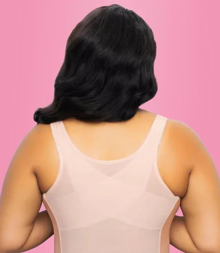Vista 2 de Exquisite Form 5107565 Fully Slimming Wireless Back & Posture Support Longline Bra with Front Closure & Lace