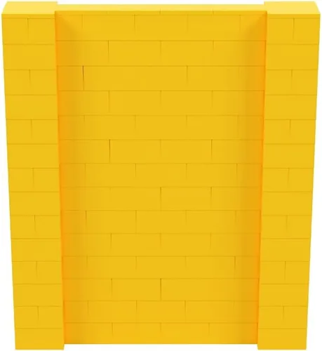 Vista 192 de EverBlock Kit de pared de 5 x 4 pies Bloques de construcción modulares Sistema de pared para edificios, pantallas y estructuras Divisor