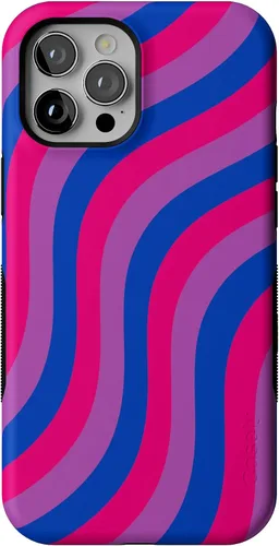 Vista 37 de Casely Funda para iPhone 12 Pro Max Always Vibing Retro Diseño protector audaz Diseño compatible con MagSafe
