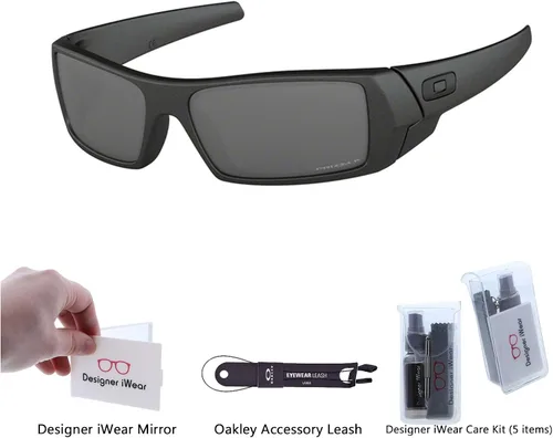 Vista 2 de Oakley Gascan OO9014 SunglassesBUNDLE Leash BUNDLE with Designer iWear Care Kit