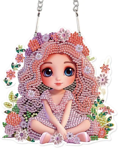 Vista 14 de AiYuanzsh Animal Parrot DIY Kits de Pintura de Arte de Diamante de Acrílico Colgante Pendientes de Arte de Diamante de Rinstone Especialmente
