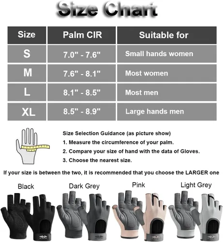 Vista 6 de SUJAYU Guantes de entrenamiento para mujeres y hombres, guantes sin dedos antideslizantes para levantamiento de pesas, guantes de entrenamiento
