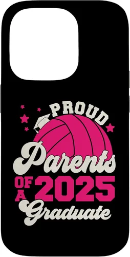 Vista 16 de iPhone 16 Parents of a 2025 Graduate Senior Graduation Volleyball Case