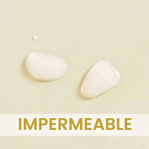 Vista 6 de sancua - Mantel rectangular de PVC 100 % impermeable, 54 x 54 pulgadas, vinilo a prueba de aceite, derrames, fácil de limpiar con un paño, para Beige