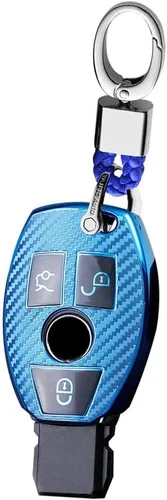 Vista 17 de KUNIO Funda protectora para llavero de coche para Benz A B Clase C GLA GLK Llavero TPU 3 botones b blanco
