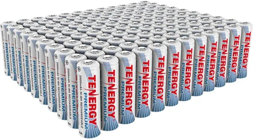 Vista 8 de Tenergy Paquete de 4 pilas AA recargables premium, batería AA NiMH de 2500 mAh de capacidad, batería doble A