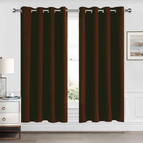 Vista 21 de CUCRAF Cortinas opacas de 45 pulgadas de largo, juego de 2 paneles para dormitorio, bolsillo para cortinero, cortinas de oscurecimiento