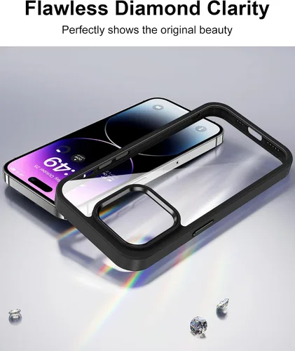 Vista 187 de HOOMIL Funda para iPhone 7 Plus/iPhone 8 Plus de 5.5 Pulgadas, sin amarillamiento, protección contra caídas, cubierta trasera dura transparente