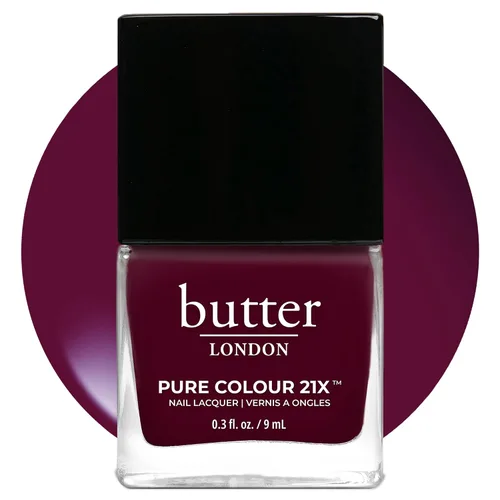 Vista 35 de butter LONDON PC21X Esmalte de uñas – Secado rápido, color de larga duración con acabado similar al gel y laca de uñas resistente a las virutas que