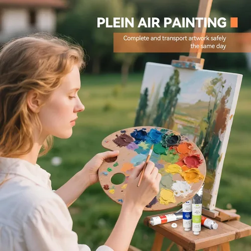 Vista 5 de Paul Rubens Pintura al Óleo, 18 Colores al Óleo Brillantes Suministros de Arte con Alta Saturación, Tubos de Gran Capacidad de 50ml, Tiempo