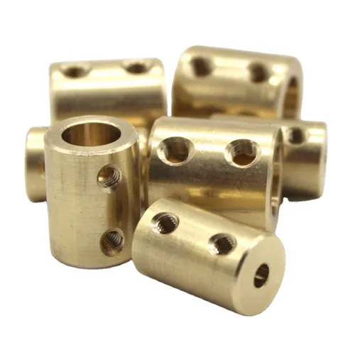 Vista 5 de Acoplamiento rígido Acoplador de eje de conexión de latón Acoplador de eje de latón para RC Airplane Boat Moto Connector Coupler 10 a 0.394 in