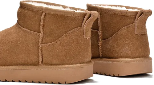 Vista 6 de Project Cloud - Botines de gamuza genuina para mujer, botas de invierno resistentes al agua, plantilla de espuma viscoelástica, zapatos de tendencia