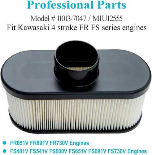 Vista 2 de HOODELL Kit de Afinación FR691V para Motor Kawasaki FR651V FR730V FS481V FS541V FS600V FS730V de Cortacésped Tractor, Reemplaza 49065-7007 Filtro