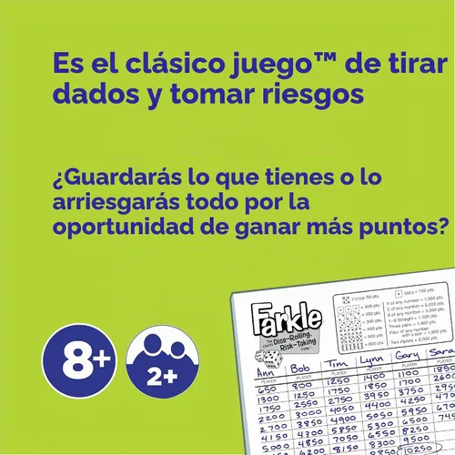 Vista 2 de Farkle clásico juego de dados