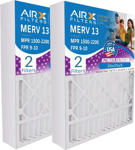 Vista 5 de AIRX FILTERS WICKED CLEAN AIR. Filtro de aire MERV 13 de 16 x 20 x 5 compatible con Honeywell FC100A1003 filtro de horno 2