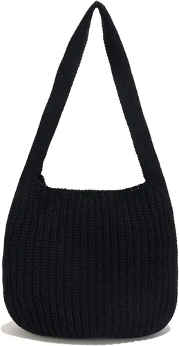 Vista 14 de ENBEI Bolsa Tote de Ganchillo para Mujeres, Bolsa de Hombro Tejida, Bolsa Estética, Linda Bolsa Tote Ecológica para Viajes, Uso Diario, Empaquetado
