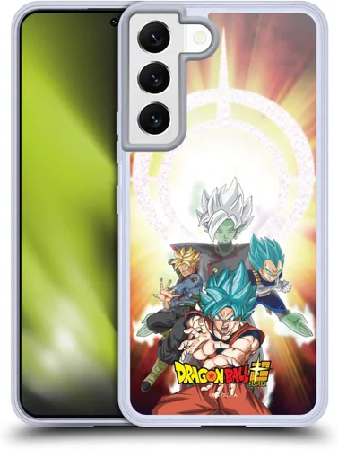 Vista 226 de Head Case Designs Funda de gel con licencia oficial de Dragon Ball Super Group Future Trunks Arc Characters [protección de grado militar] compatible