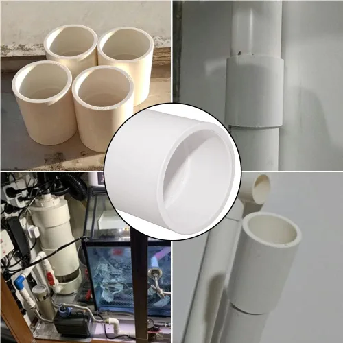 Vista 6 de Adaptador de conector de acoplamiento de tubería de PVC de 1 pulgada, 10 Uds., enchufe x zócalo, horario 40 color blanco