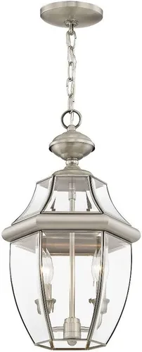 Vista 4 de Livex Lighting 2255-02 Monterey - Farol colgante de 2 luces, latón pulido