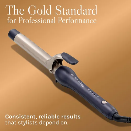 Vista 8 de Bio Ionic GoldPro 1" or 1.25” Curling Iron, Blue, Moisturizing Heat & 24K Gold MX, New & Improved 15% Longer Barrel Ceramic Curling Iron, Adjustable
