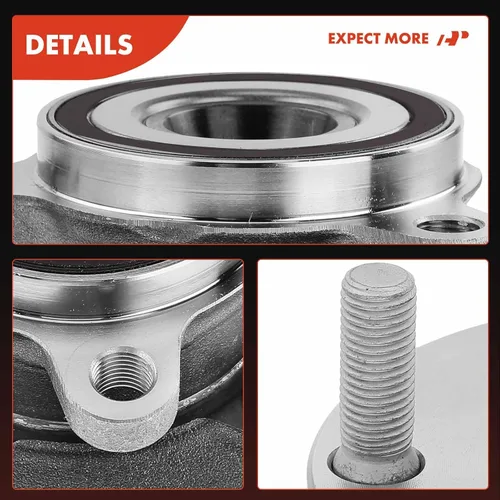 Vista 8 de A-Premium Cojinete de rueda trasera y conjunto de cubo con 4 lengüetas compatible con Mazda MX5 Miata 2016-2022, solo RWD