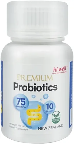 Vista 2 de Probióticos prémium Hi Well 60 cápsulas vegetarianas