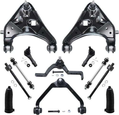 Vista 58 de Detroit Axle - Kit de extremo delantero para Hyundai Sonata XG350 XG300 Kia Optima, 2 brazos de control superiores con juntas de bola, 2 brazos