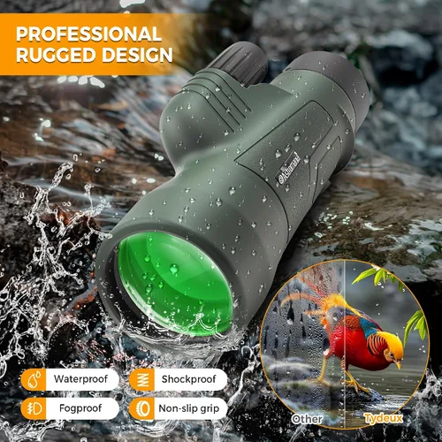 Vista 6 de Astromania Telescopio monocular 10x50 BAK4 monoculares de alta potencia para adultos Compact Portable Waterproof Monocular with Hand Strap