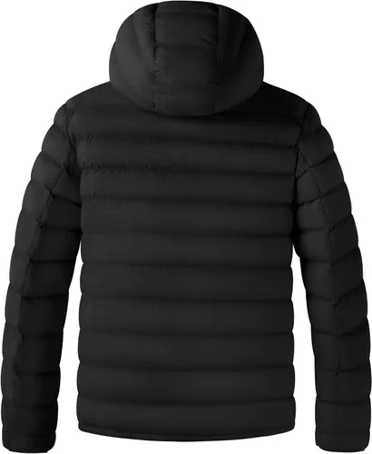 Vista 3 de Wantdo - Chaquetas de invierno ligeras para hombre, chaqueta puffer cálida, abrigo acolchado con capucha