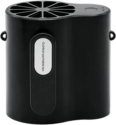 Vista 10 de Nuevo ventilador de cintura inalámbrico con luz LED, batería de larga duración y pantalla digital, ideal para actividades al aire libre