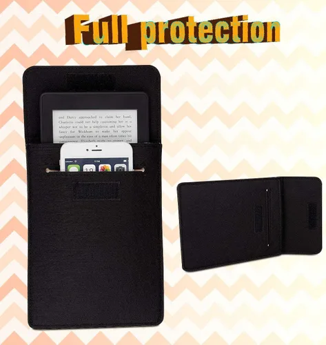 Vista 4 de Funda para Kindle Paperwhite, funda protectora de fieltro portátil para Amazon Kindle Paperwhite/Voyage/Kindle 8ª generación (2016) para tableta