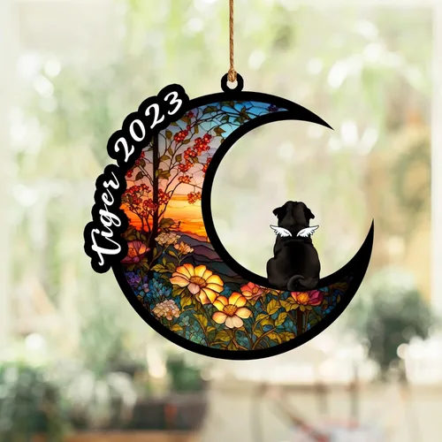Vista 94 de Nazenti Atrapasoles conmemorativo para perros, adornos de Navidad personalizados para perros, adorno de Navidad, regalos conmemorativos para perros