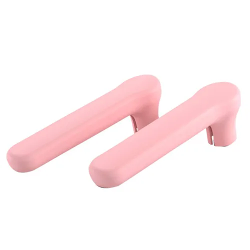 Vista 8 de Juego de 2 cubiertas de silicona para manija de puerta, protector brillante para manija de puerta, fundas anticolisión (negro)