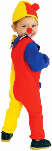 Vista 2 de Halloween Costume Kids Childs Clown Costumes Jumpsuits Kids Dress up with Clown Nose Clown Hat