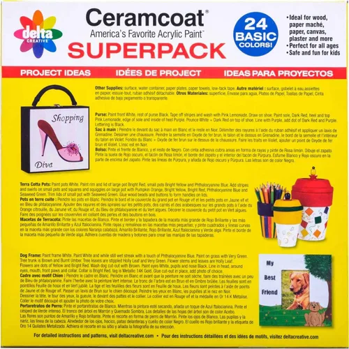 Vista 2 de Delta Creative Juego de pintura Basic Super Pack (24 colores)