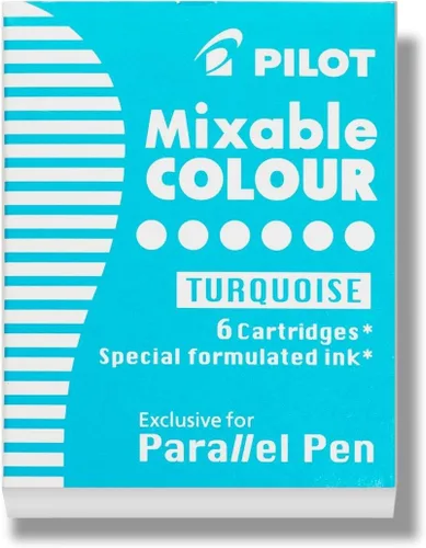 Vista 3 de PILOT Recambios de tinta Parallel de color mezclable para plumas de caligrafía, 12 colores, paquete de 12 (77312)