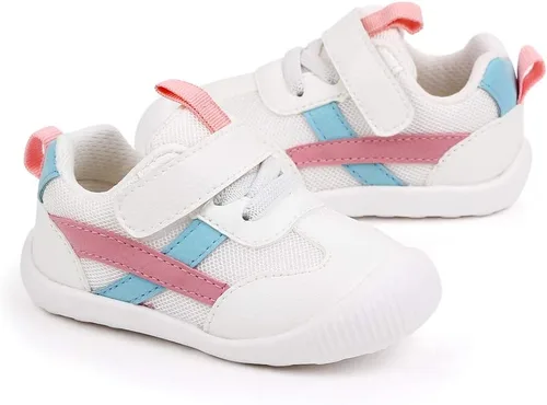 Vista 4 de Zapatos de bebé para niños y niñas, primeros caminantes, animales lindos, tenis para niños pequeños, suela de goma