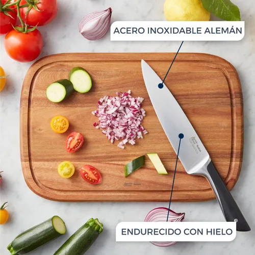 Vista 2 de Jamie Oliver by Tefal - Juego de cuchillos de cocina de 5 piezas, acero inoxidable alemán, cuchillas endurecidas con hielo, agarre cómodo, K267S556